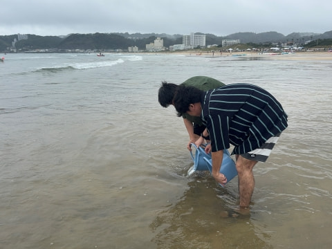 稚魚の放流