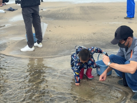 稚魚の放流