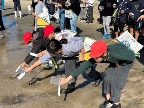 放流の様子